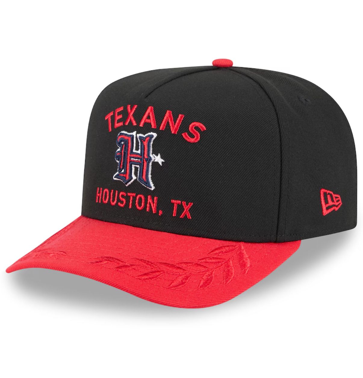 New Era Houston Texans 2025 Draft Black 59FIFTY A-Frame Fitted Hat (7 1/2) New!!