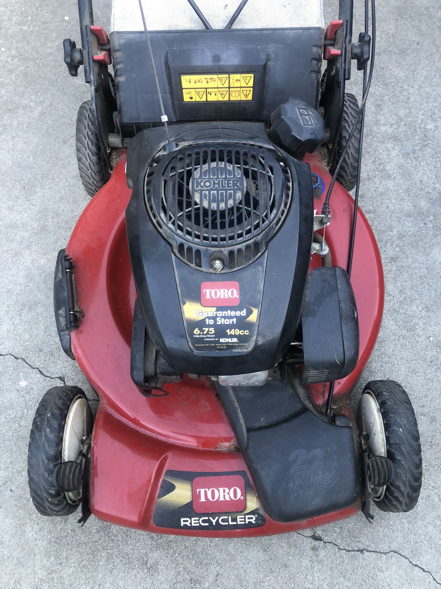 Toro Gas Self Propelled Lawnmower