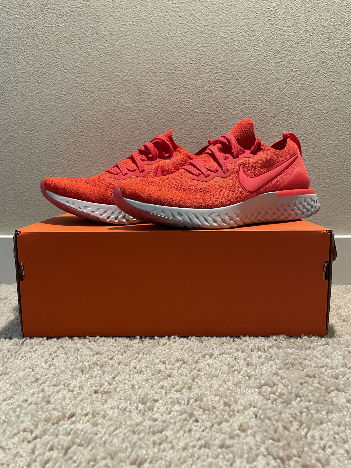 Nike Epic React Flyknit 2 Chile Red - Size 9.5M
