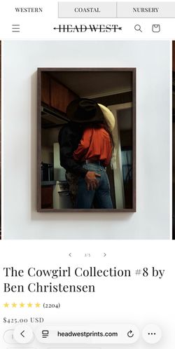 New headwest print in frame 18x24