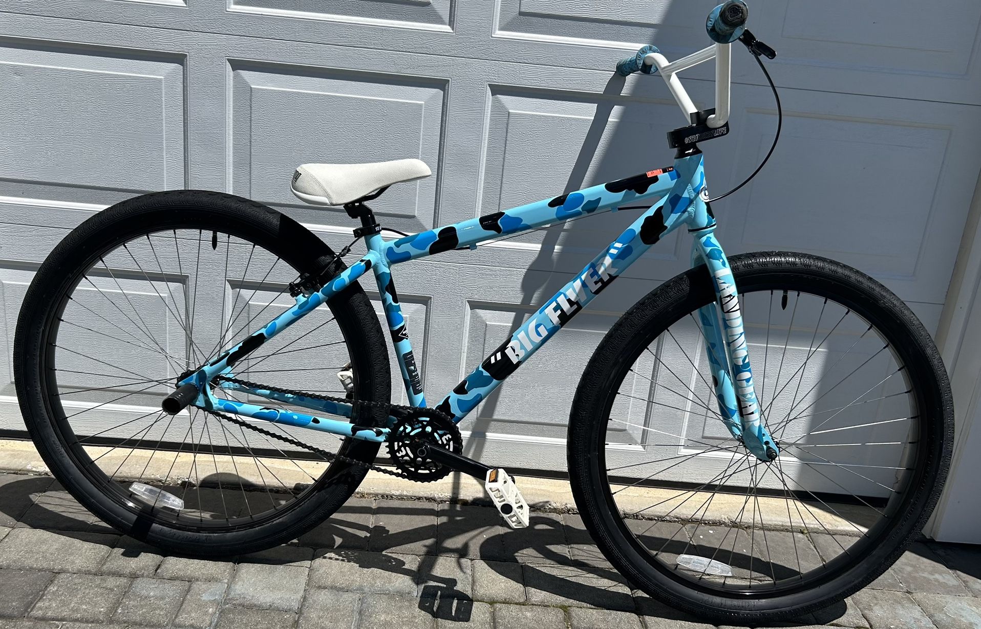 SE Blue Camo Big Flyer 29 Inch BMX Bike