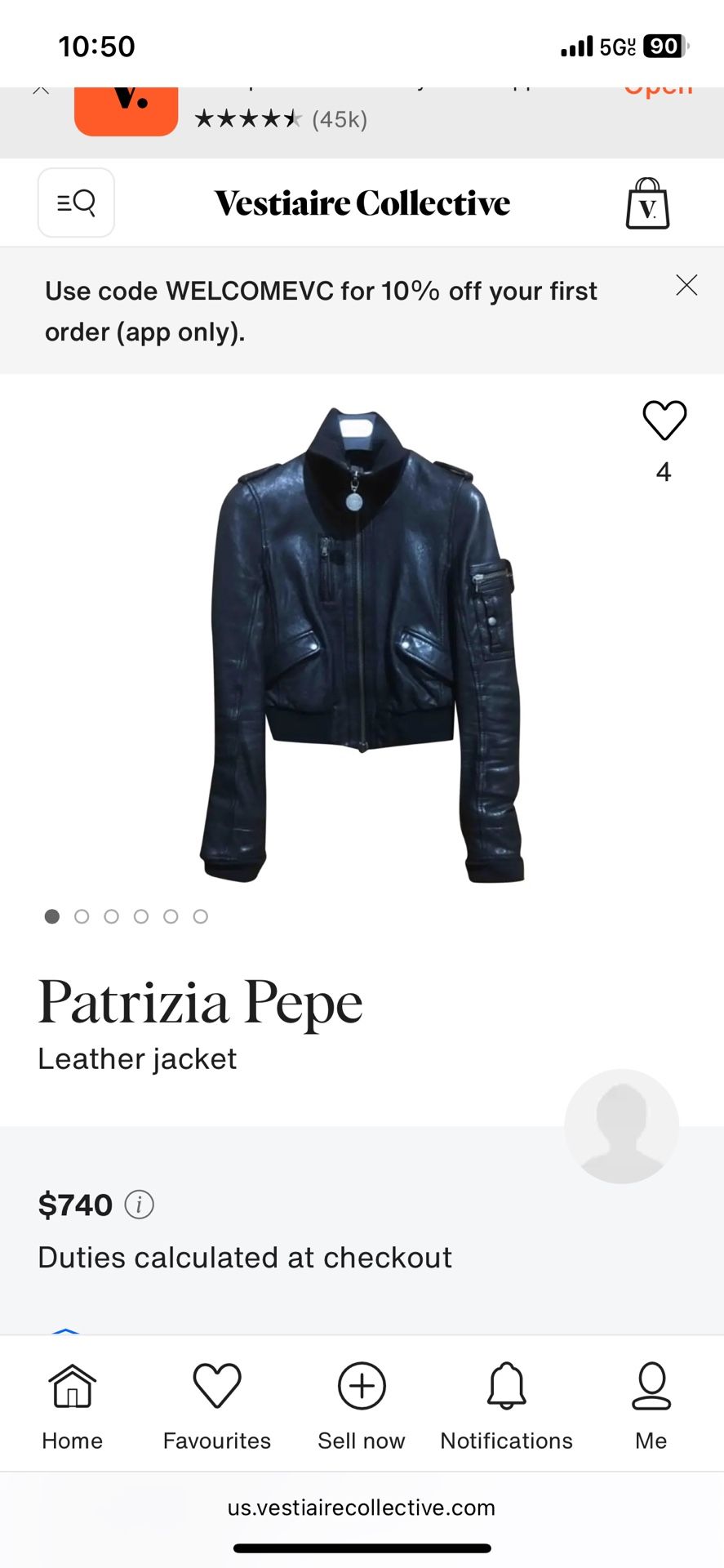 Vintage Designer Leather Jacket 