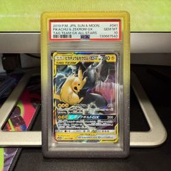Pikachu & Zekrom GX 41 Tag Team PSA 10