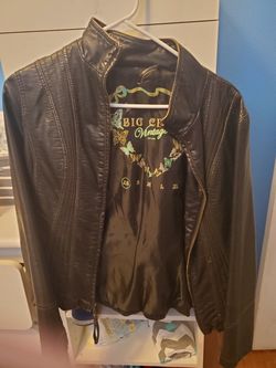 Faux leather jacket