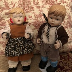 Vintage Outlet Hansel & Gretel . Porcelain / Bisque 