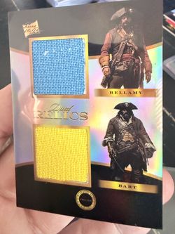 2025 Pieces of the Past Pirates – Sam Bellamy & Black Bart Authentic Dual Cloth Relic