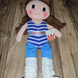 Vintage Kamar Wendy Workout Plush Doll With Tag