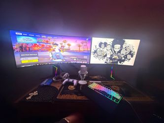 Dual monitor high end Gaming PC + 34” Ultrawide Gaming Monitor – High-End Setup 🔥