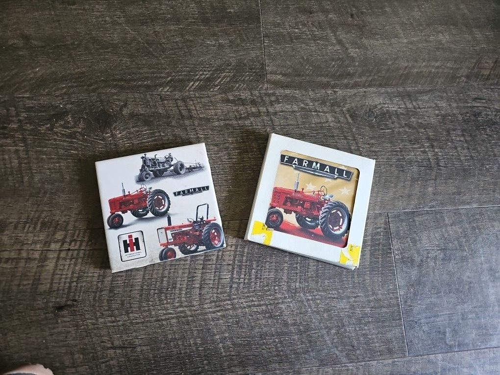2 Tractor Ceramic Plates