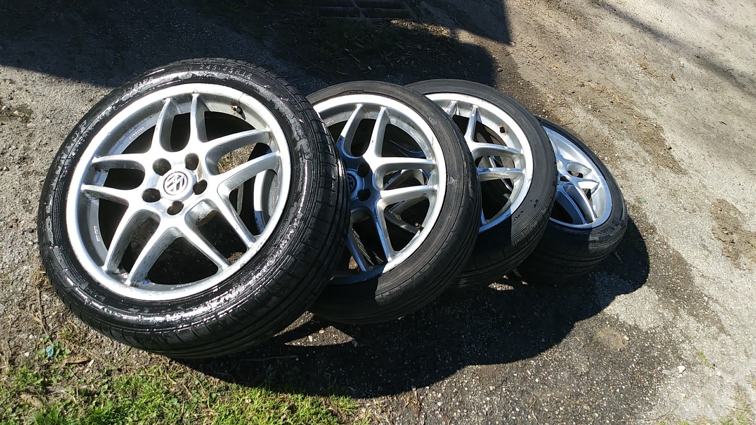Vw/Audi BBS Wheels 18" 5 lug..5x112..missing 1 cap..tires no good