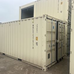 AS IS 20 FOOT 1-TRIP STD SHED STORAGE OFFICE SHIPPING SEA CONTAINER 