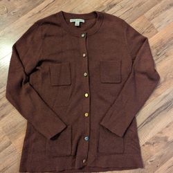 Banana Republic Burgundy Cardigan 