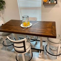 I’m Jon Green, Wayne’s Home Sales Representative🌟 Counter High Table And Swivel Bar Stools Take Home Pay Later 