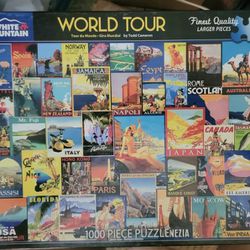 White Moumtain Puzzle - World Tour -  1,000 Pieces