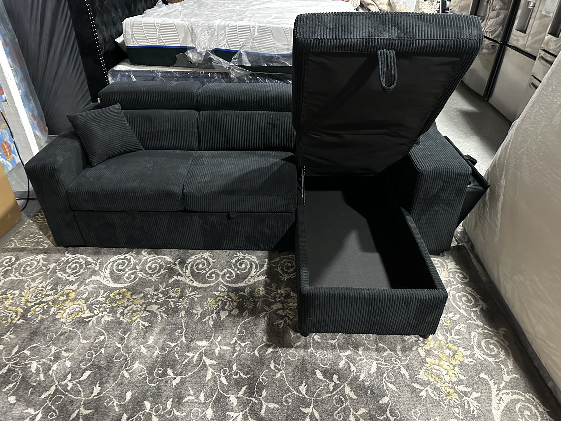 Storage Sectional Brand New Available In Three Colors 