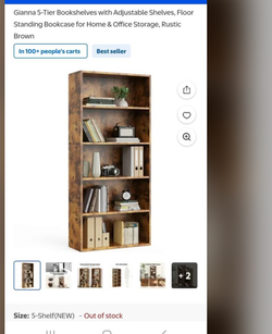 Wooden BookShelf 5 rack. Gently used