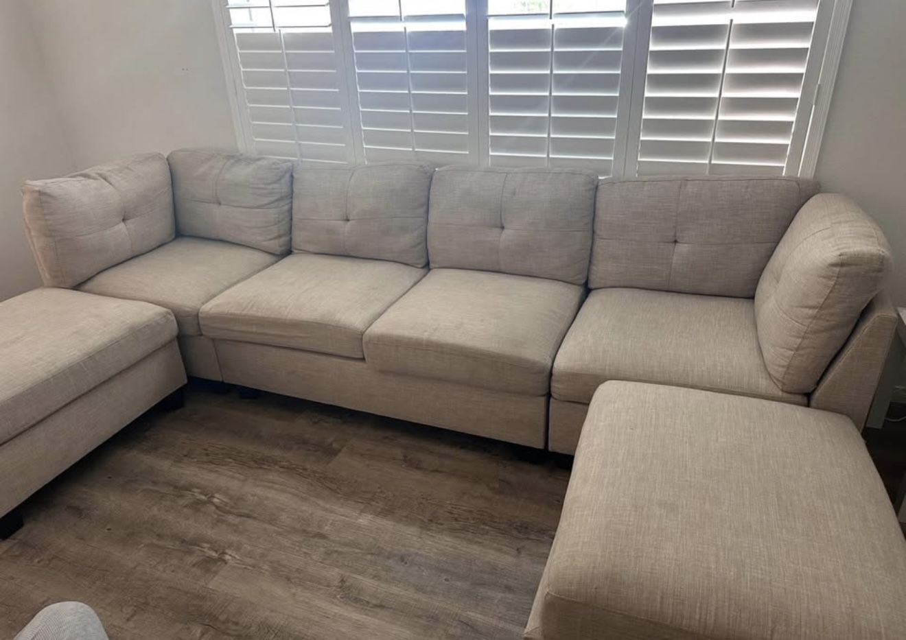 Beige Sectional Couch