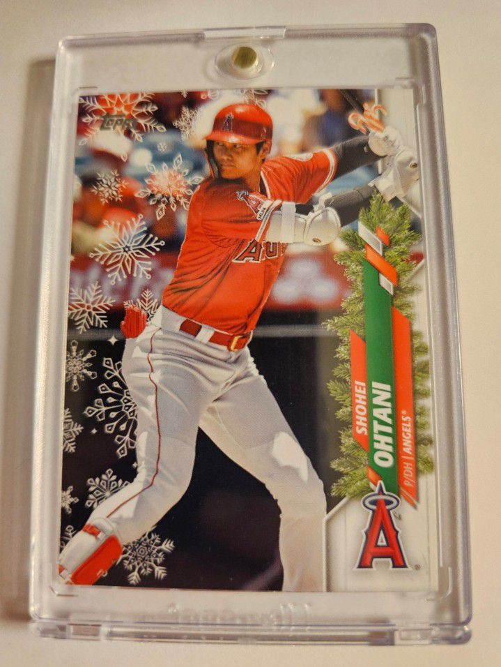 2020 Topps Shohei Ohtani Holiday Insert SSP Candy Canes RARE Los Angeles Dodgers Angels Mike Trout 