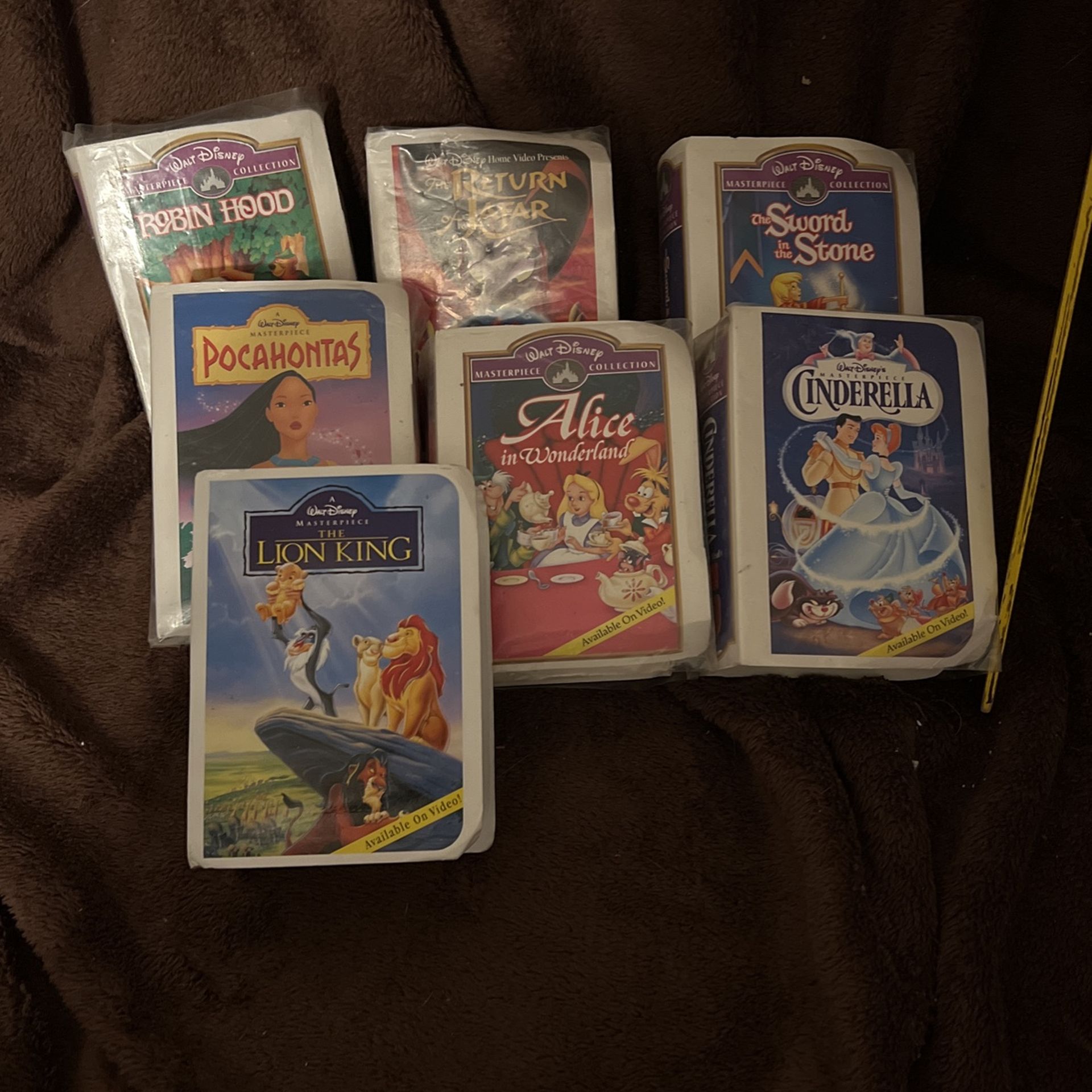 McDonalds Disney - Happy Meal Toy Vintage 1996 Clam Shell Cases x7