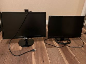 Two lightly used ViewSonic MONITORS $ 90 for the pair or 50 each