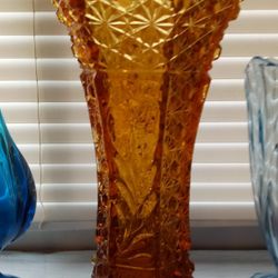 Vintage Amber Vase