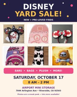 Disney Yard Sale! New & Used Disney Merchandise