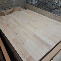 Butcher block counter