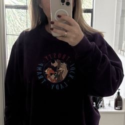 Vintage Disney Lady & The Tramp Fleece Embroidered Crewneck Sweatshirt 90s Jock