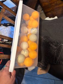 Lot of Ping Pong Balls Mixed Colors