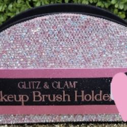 Pink Giltz And Glam Brushes Holder 