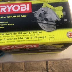 Ryobi 7 1/4  in Circular  SAW 13 AMP Motor
