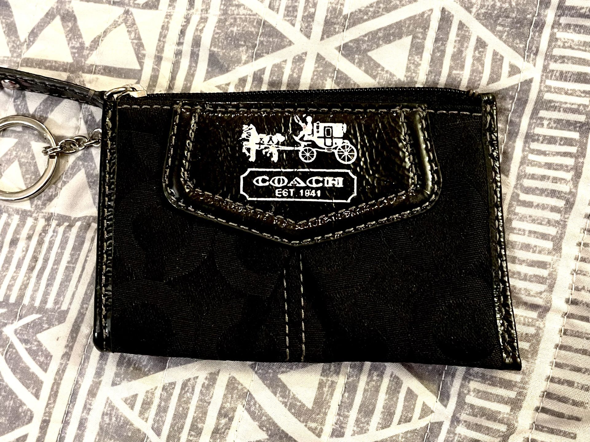 Coach Black Mini Wallet