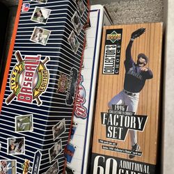Boxes Of 90s Baseball   Cards  Box Not Whole Sets 