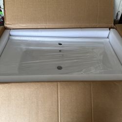 BRAND NEW🔥🔥🔥 36" Modern White Bathroom Ceramic Single Sink