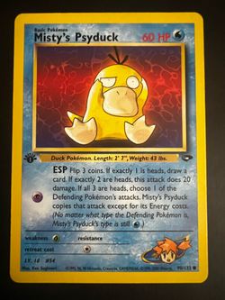 Pokemon - Misty’s Psyduck - 90/132 - 1st Edition