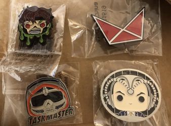 Funko pop Taskmaster Black Widow star wars and zombie Marvel Collector Corps