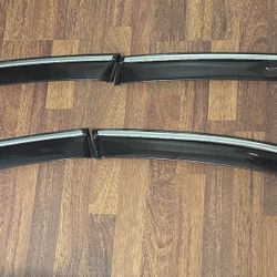 09-012 jdm infiniti fx35 with chrome trim rain visors  