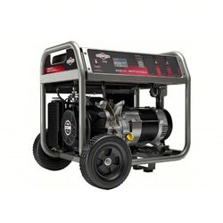 BRIGGS & STRATTON Portable Generator: Gasoline, 5,000 W, 6,250 W, 41.6/21.0, Recoil. New Never Used 