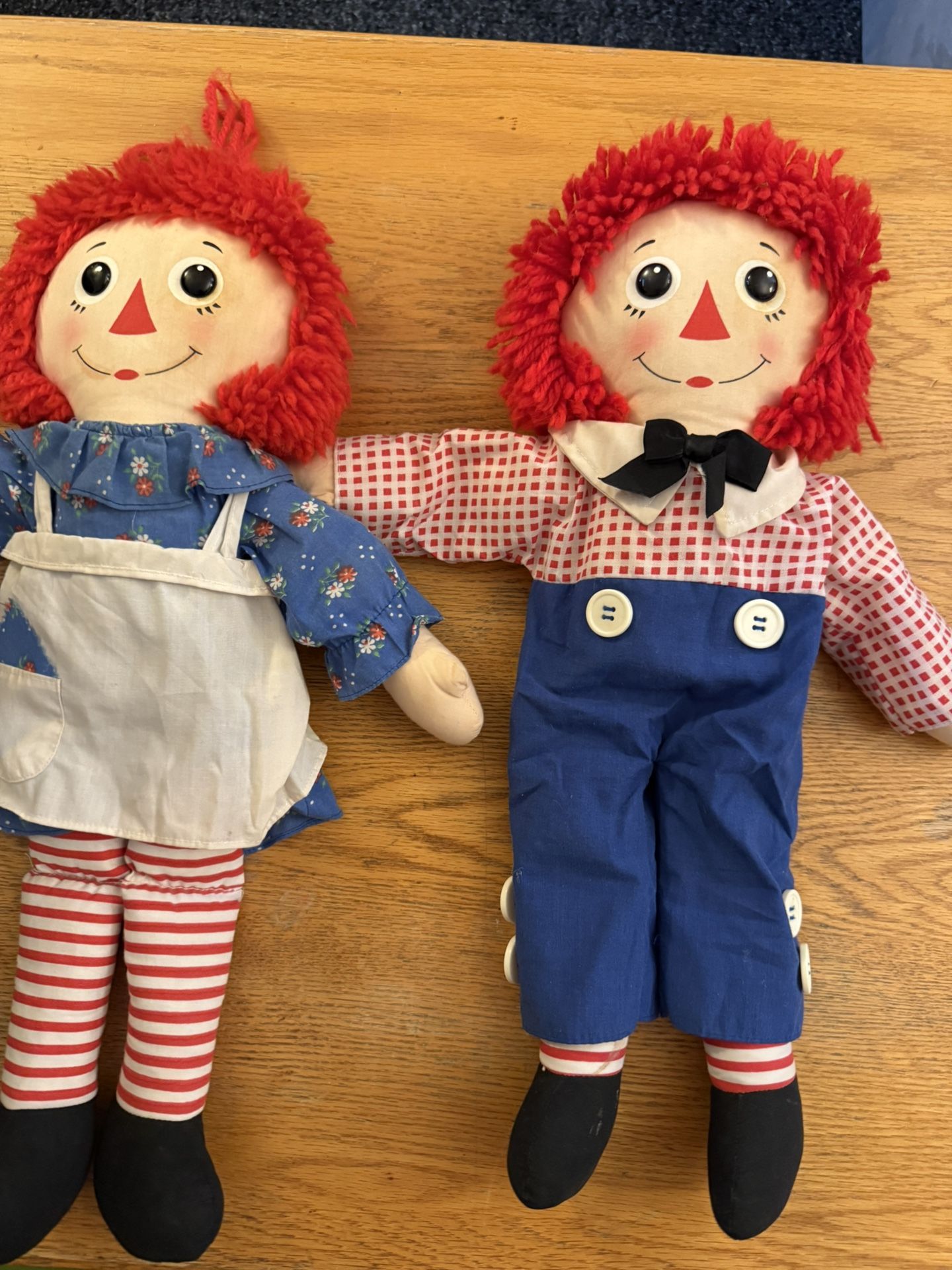 Vintage Raggedy Ann and Andy Dolls