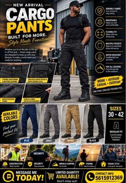 Cargo Pants – New Arrival