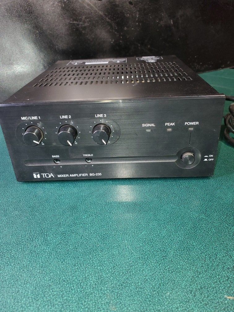 TOA Mixer Amplifier BG235 for Sale in Norco, CA OfferUp