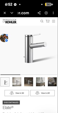 Kohler chrome faucet