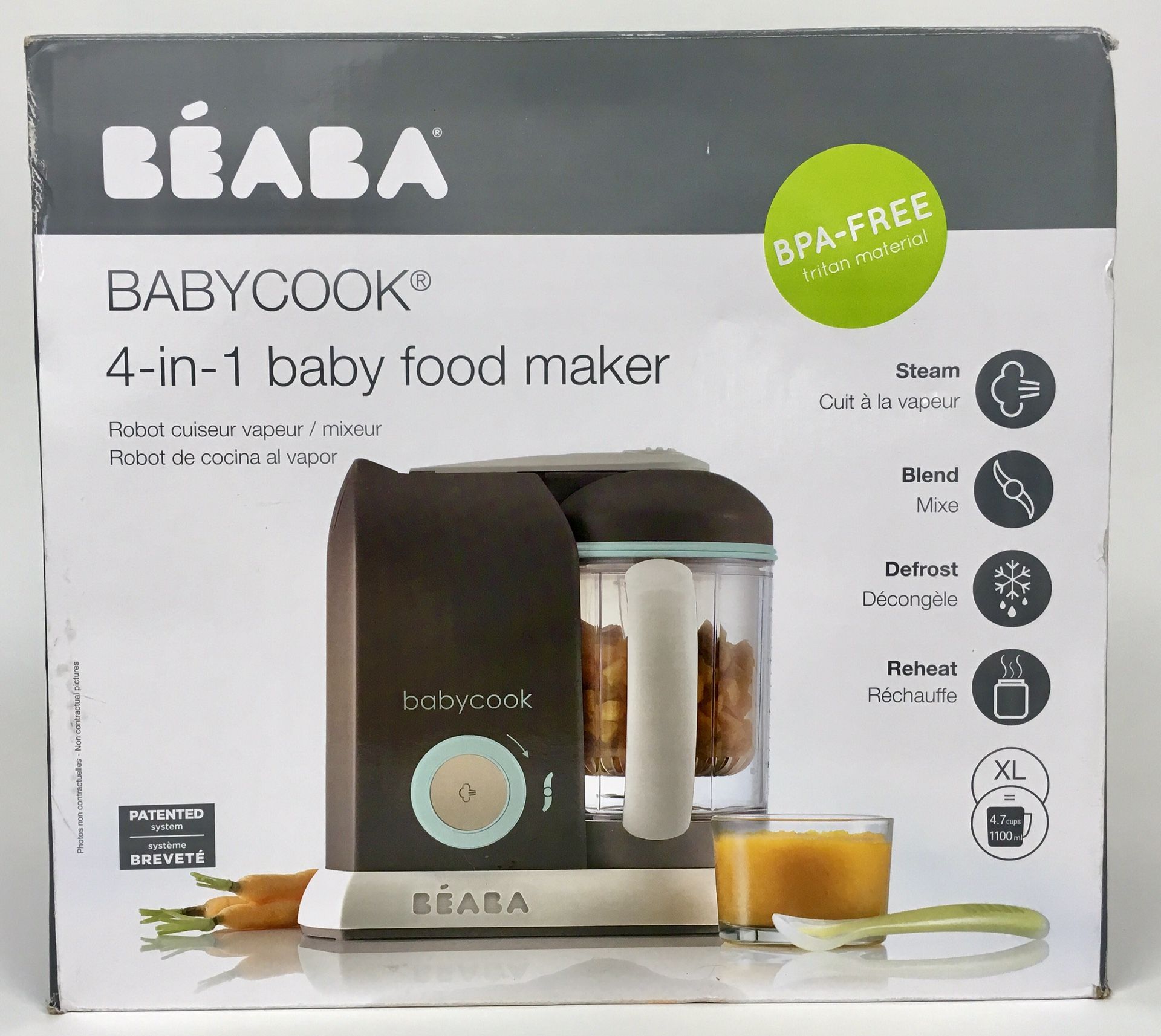 New Beaba Babycook 4 in 1 Steamer Cooker and Blender 4.5 Cups Dishwasher Safe (Tarpon Springs)