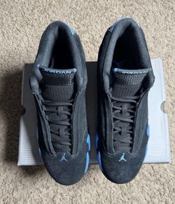 Air Jordan 14 Retro Black and University Blue size 9.5 BRAND NEW