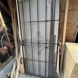 Security screen door