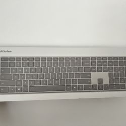 Open box Microsoft Wireless Surface Keyboard, WS2-00025, Silver