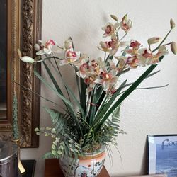 Faux Orchid Floral Arrangements