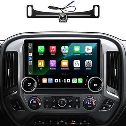 Car Stereo Radio Chevrolet Silverado 2014-2018 GMC Sierra, Wireless CarPlay Android Auto, Bluetooth, GPS, 11.5” Touch Screen Head Units, Backup Camera
