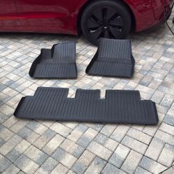 Tesla Model 3 OEM All Weather Floor Liner Mats 