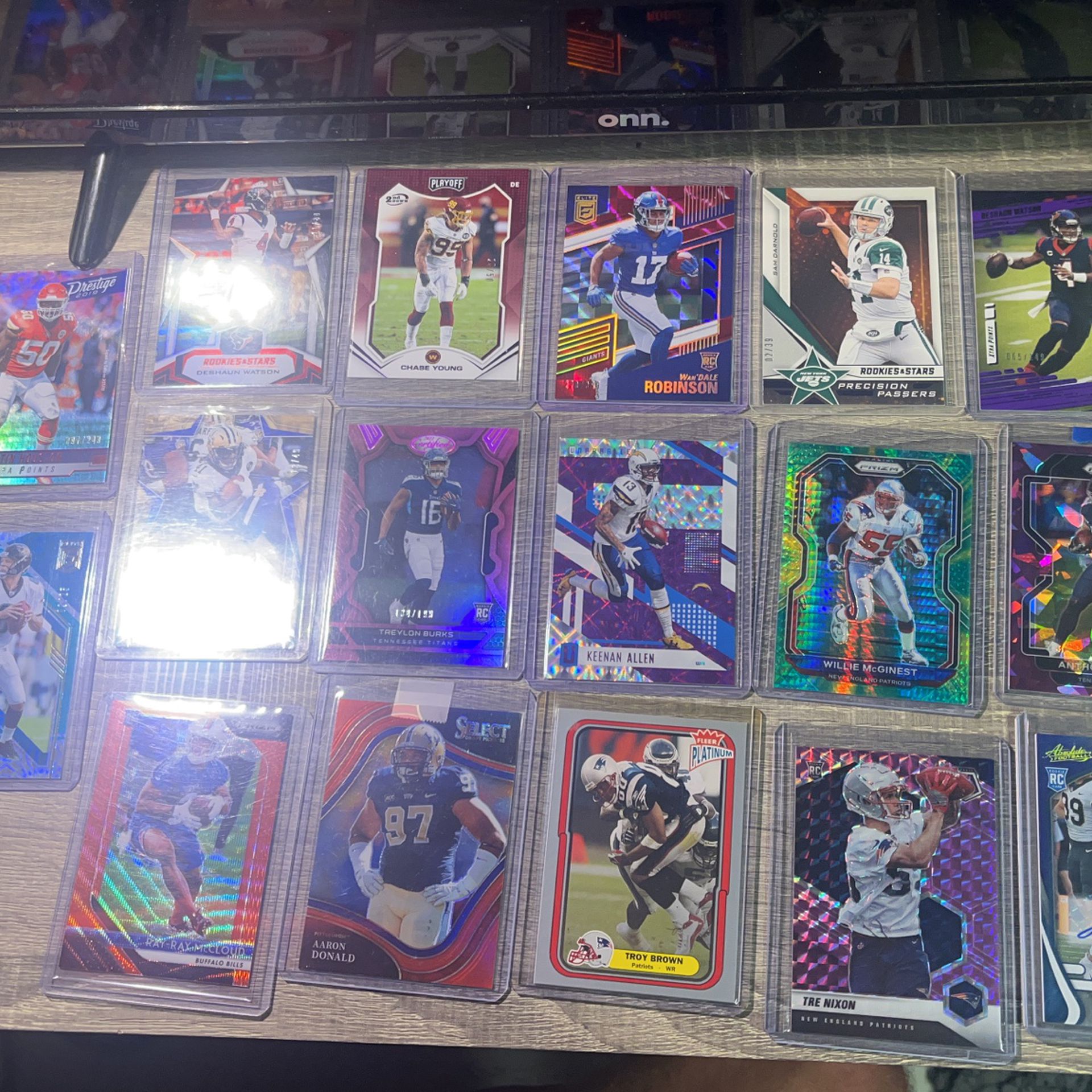 Numbered Football Card Lot